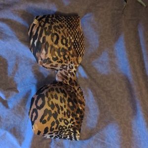 La Senza Strapless Bra C36 Bra Animal Print Cheetah Print Bra 36C